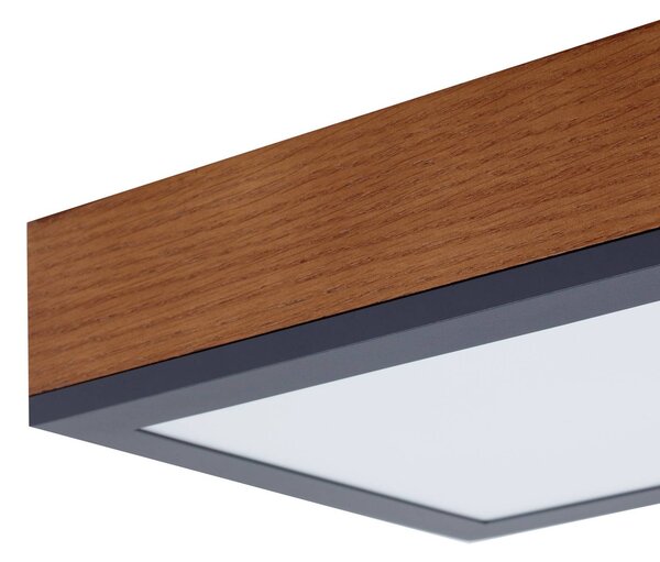 Lampa sufitowa LED Laviona Lindby, możliwość ściemniania, jasne drewno, salon / jadalnia, drewno, nowoczesny
