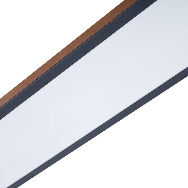 Lampa sufitowa LED Laviona Lindby, możliwość ściemniania, jasne drewno, salon / jadalnia, drewno, nowoczesny