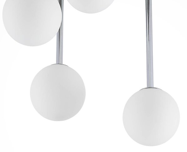 Lampa sufitowa Chrissy Lindby, możliwość ściemniania, chromowy / srebrny, salon / jadalnia, metal, nowoczesny
