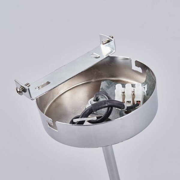 Lampa sufitowa Melia Lindby, możliwość ściemniania, czarny, salon / jadalnia, tkanina / materiał / jedwab, nowoczesny