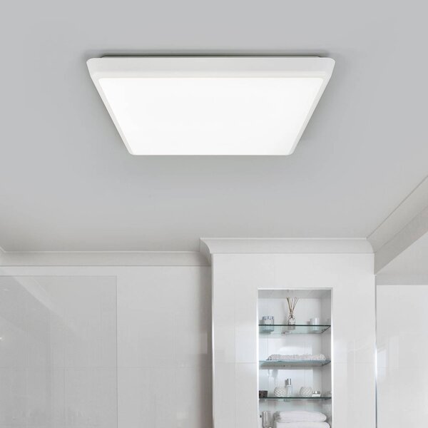 Lampa sufitowa LED Augustin Arcchio, biały / opal, łazienka, tworzywo sztuczne, nowoczesny