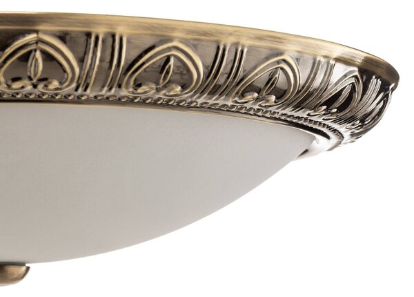 ORION Lampa sufitowa LEMBIT, możliwość ściemniania, brązowy / mosiężny, salon / jadalnia, metal, antyczny