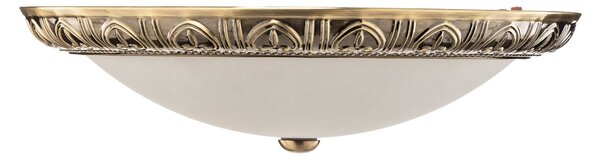 ORION Lampa sufitowa LEMBIT, możliwość ściemniania, brązowy / mosiężny, salon / jadalnia, metal, antyczny