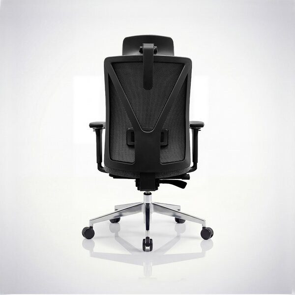 Fotel biurowy ergonomiczny obrotowy ciemnoszary: VECTOR