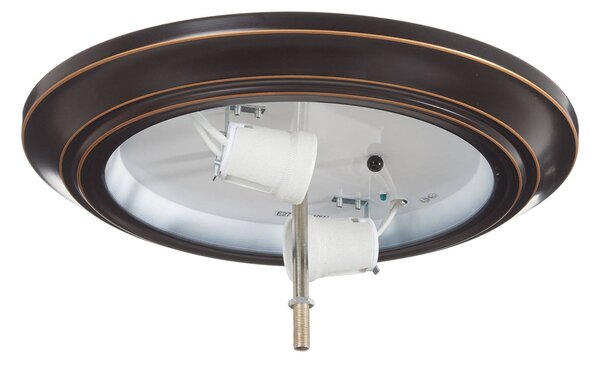 Westinghouse Lampa sufitowa Harwell, możliwość ściemniania, brązowy / mosiężny, salon / jadalnia, metal, antyczny