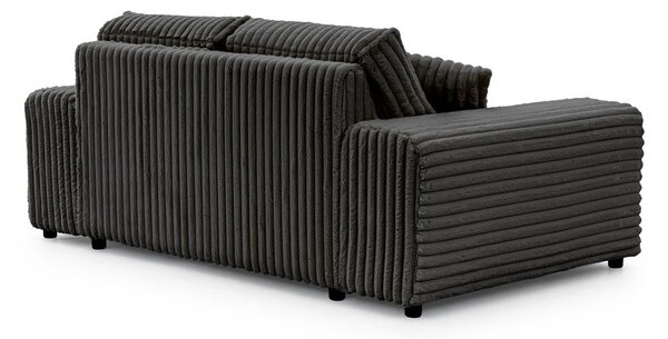 Ciemnoszara sztruksowa sofa 178 cm Justin – Ropez