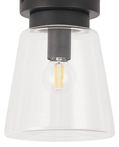 Lampa sufitowa Carmalin Lindby, możliwość ściemniania, czarny, salon / jadalnia, metal, nowoczesny