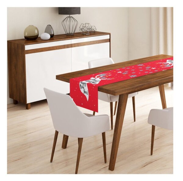 Zestaw 4 świątecznych poszewek na poduszki i bieżnika Minimalist Cushion Covers Joy