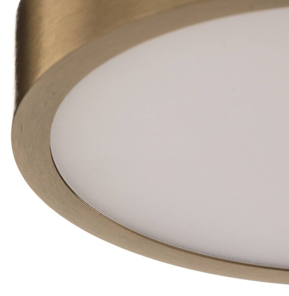 ORION Lampa sufitowa LED Bully, mosiężny / złoty, salon / jadalnia, aluminium, nowoczesny