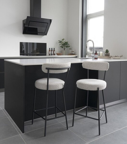 Biały hoker (wysokość siedziska 65 cm) Badalona – House Nordic