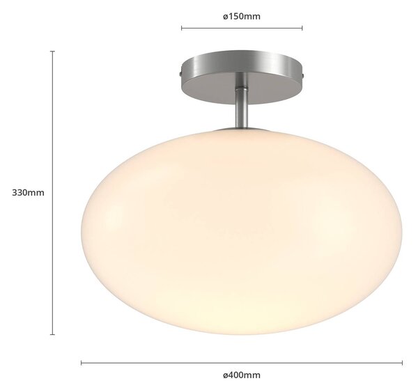 Lampa sufitowa Sonika Lindby, możliwość ściemniania, aluminiowy / szary / cynkowy, salon / jadalnia