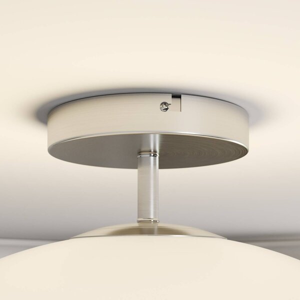 Lampa sufitowa Sonika Lindby, możliwość ściemniania, aluminiowy / szary / cynkowy, salon / jadalnia