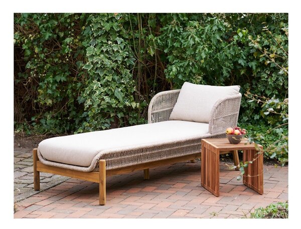 Stolik z litego drewna tekowego 40x40 cm Pego – House Nordic