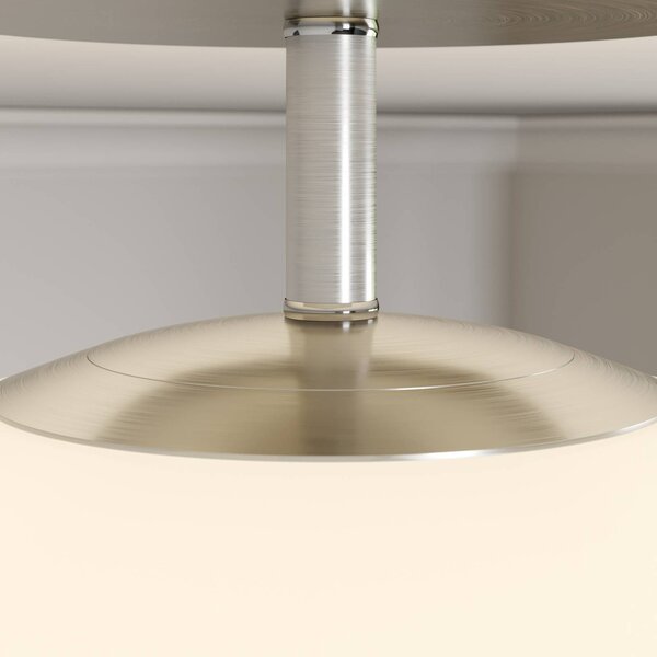 Lampa sufitowa Sonika Lindby, możliwość ściemniania, aluminiowy / szary / cynkowy, salon / jadalnia