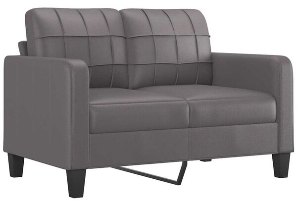 Sofa, 2-osobowa szary, 120 cm, sztuczna skÃ³ra