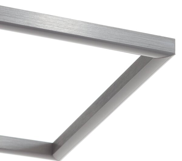 Briloner Lampa sufitowa LED Frame, możliwość ściemniania, chromowy / srebrny, salon / jadalnia, metal, nowoczesny