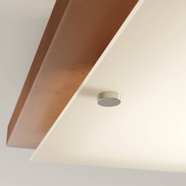 Lampa sufitowa Kerio Envostar, możliwość ściemniania, ciemne drewno, salon / jadalnia, drewno, nowoczesny