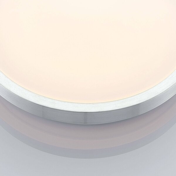 Lampa sufitowa LED Emelie Lindby, aluminiowy / szary / cynkowy, salon / jadalnia, aluminium, nowoczesny