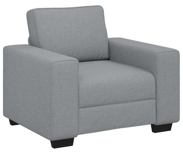 Sofa fotel jasnoszary 100x77x82 cm tkanina