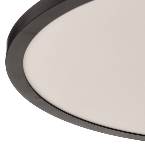 Brilliant Lampa sufitowa LED Tuco, możliwość ściemniania, czarny, salon / jadalnia, tworzywo sztuczne, nowoczesny