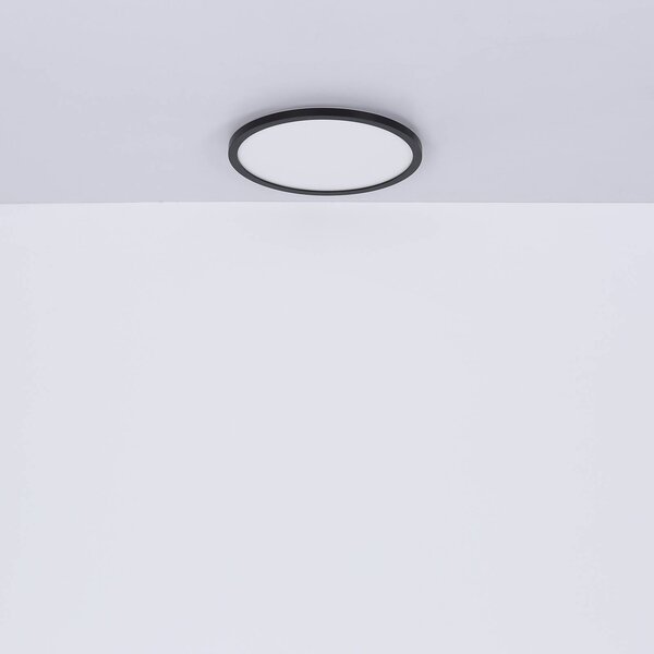 Globo Lampa sufitowa LED Sapana, możliwość ściemniania, czarny, salon / jadalnia, tworzywo sztuczne