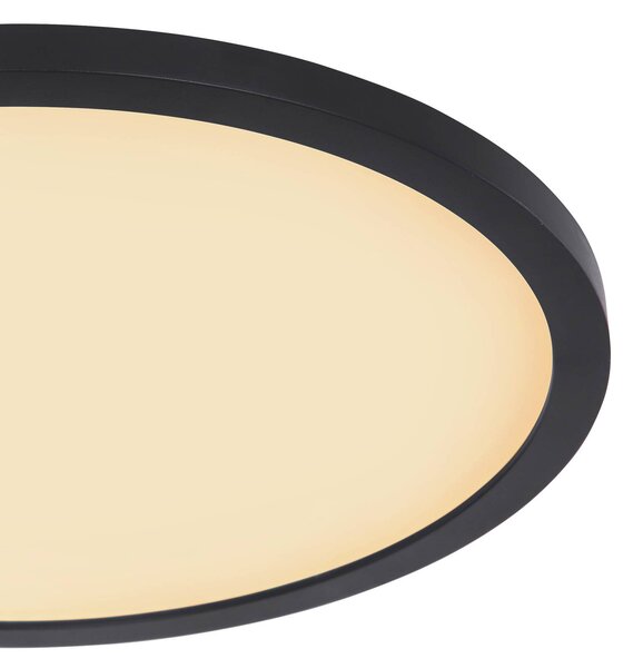 Globo Lampa sufitowa LED Sapana, możliwość ściemniania, czarny, salon / jadalnia, tworzywo sztuczne
