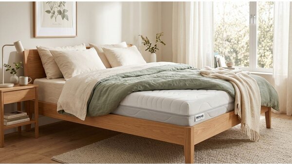 Twardy/średnio twardy dwustronny materac piankowy 180x200 cm BonLife – BENAB