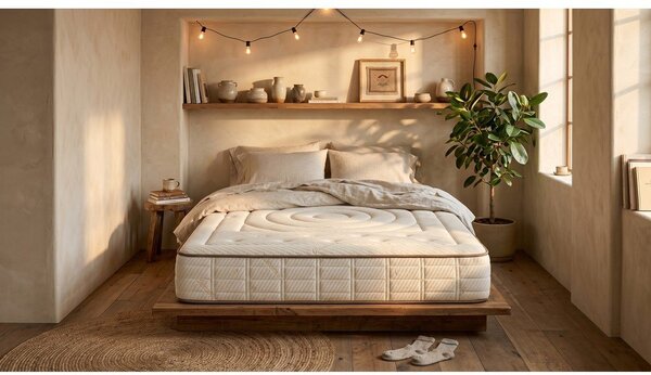 Twardy/średnio twardy piankowy materac dwustronny 90x200 cm Cashmere Premier – Moonia