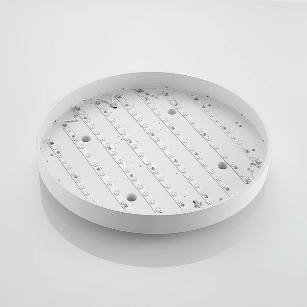 Lampa sufitowa LED Vanida Arcchio, możliwość ściemniania, biały / opal, kuchnia, aluminium, nowoczesny