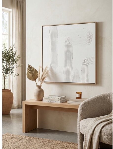 Ręcznie malowany obraz na płótnie z ramą w zestawie 83x83 cm Texture – Bizzotto