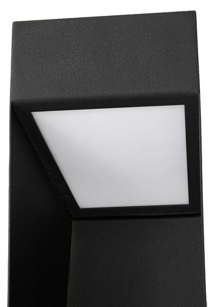 Lampa ogrodowa stojąca Louran Lucande, czarny, aluminium, nowoczesny