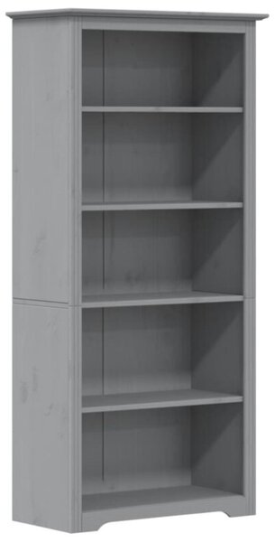 Biblioteczka bodo, szara, 82x40x173 cm, sosnowa, 5 półek