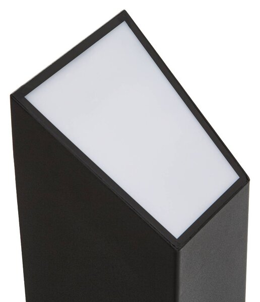 Lampa ogrodowa stojąca Louran Lucande, czarny, aluminium, nowoczesny