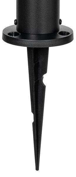Lampa ogrodowa LED z zasilaniem słonecznym Lindby Obintu, czarna, 63 cm, Obintu Lindby, możliwość ściemniania, czarny, metal, nowoczesny
