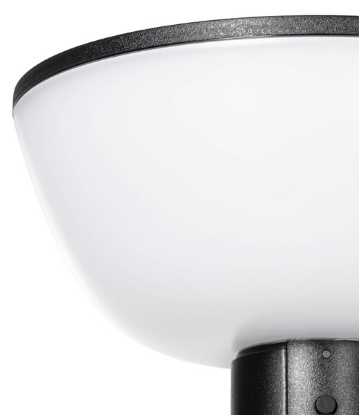 Lampa ogrodowa LED z zasilaniem słonecznym Lindby Obintu, czarna, 63 cm, Obintu Lindby, możliwość ściemniania, czarny, metal, nowoczesny