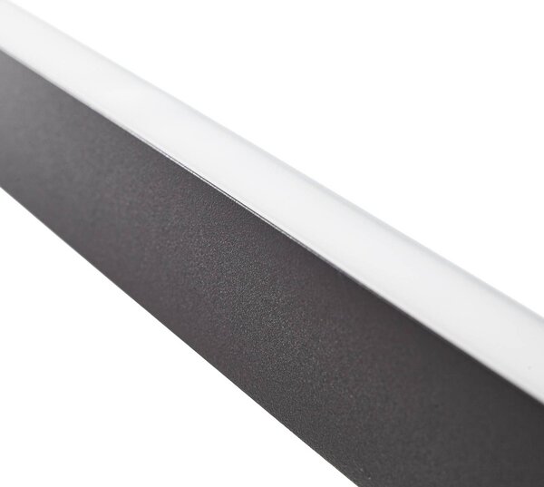 Lampa wisząca Mylosh Lucande, możliwość ściemniania, czarny, salon / jadalnia, aluminium, nowoczesny