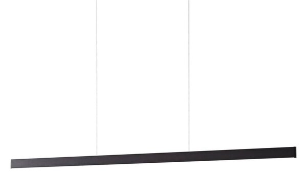 Lampa wisząca Mylosh Lucande, możliwość ściemniania, czarny, salon / jadalnia, aluminium, nowoczesny