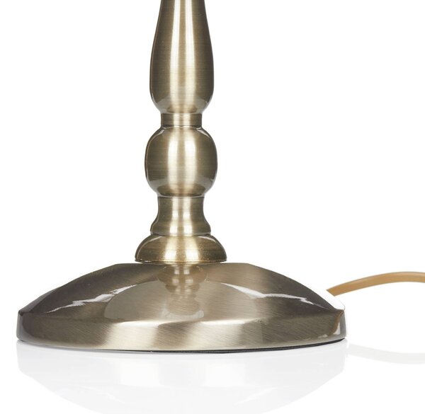 ORION Lampa stołowa ROSELLA, brązowy / mosiężny, salon / jadalnia, metal, antyczny