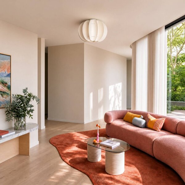 Lampa sufitowa Winslow Lindby, możliwość ściemniania, biały / opal, salon / jadalnia, tworzywo sztuczne, skandynawski