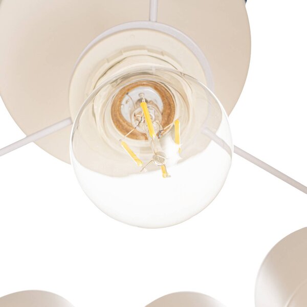 Lampa sufitowa Winslow Lindby, możliwość ściemniania, biały / opal, salon / jadalnia, tworzywo sztuczne, skandynawski