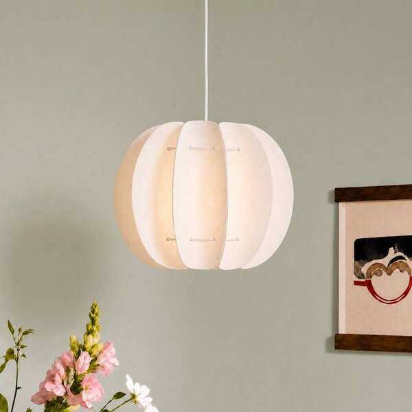 Lampa wisząca Winslow Lindby, możliwość ściemniania, biały / opal, salon / jadalnia, tworzywo sztuczne, skandynawski