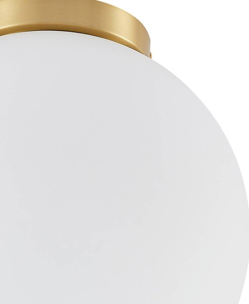 Lampa sufitowa Meriala Lindby, możliwość ściemniania, biały / opal, salon / jadalnia, szkło