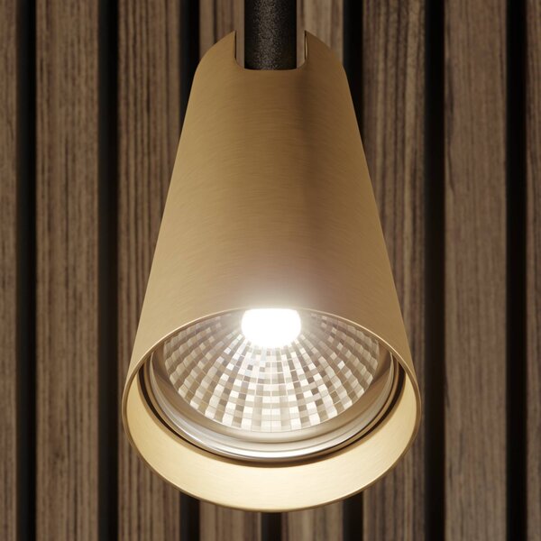 Lampa sufitowa Lucande Angelina, 4-punktowa, mosiądz/złoto Angelina Lucande, możliwość ściemniania, czarny, sypialnia, metal, skandynawski