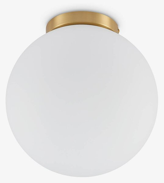 Lampa sufitowa Meriala Lindby, możliwość ściemniania, biały / opal, salon / jadalnia, szkło