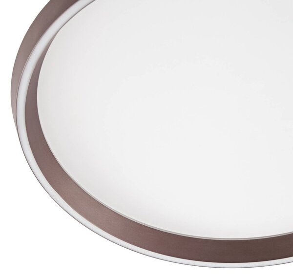 Lampa sufitowa Rylan Lucande, możliwość ściemniania, brązowy / rdzawy, salon / jadalnia, metal, nowoczesny