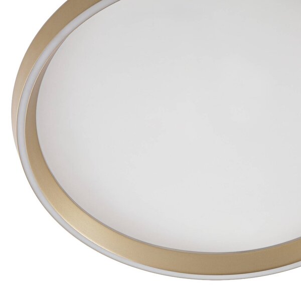 Lampa sufitowa Rylan Lucande, możliwość ściemniania, mosiężny / złoty, salon / jadalnia, metal, nowoczesny