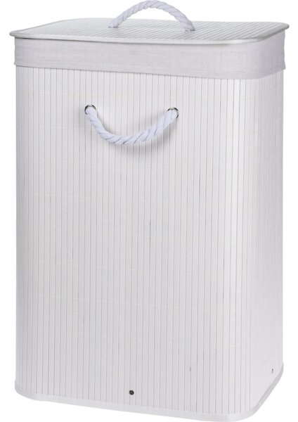 Bambusowy kosz na pranie z pokrywą NATURAL, 60 l