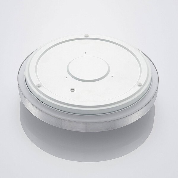 Lampa sufitowa LED Emelie Lindby, aluminiowy / szary / cynkowy, salon / jadalnia, aluminium, nowoczesny