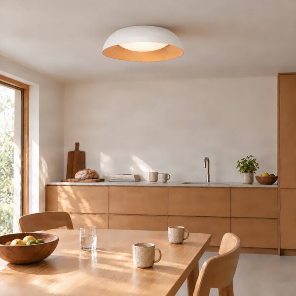 Lampa sufitowa Gracyn Lindby, możliwość ściemniania, biały / opal, salon / jadalnia, tworzywo sztuczne, nowoczesny