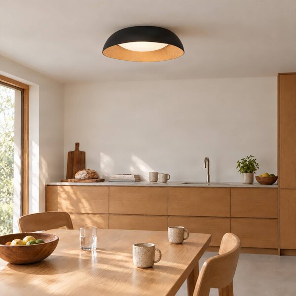 Lampa sufitowa Gracyn Lindby, możliwość ściemniania, czarny, salon / jadalnia, tworzywo sztuczne, nowoczesny